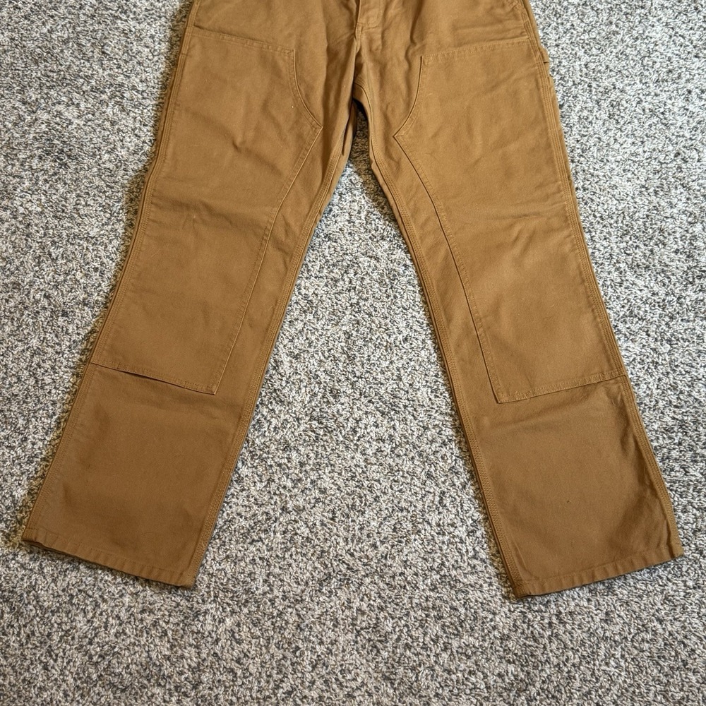 Carhartt Double Knee Work Pants Mens 32x32 Fits 30x30 Brown Relaxed 103334 211 - Picture 3 of 8
